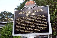 Marker des Mississippi Freedom Trail am Medgar Evers Home